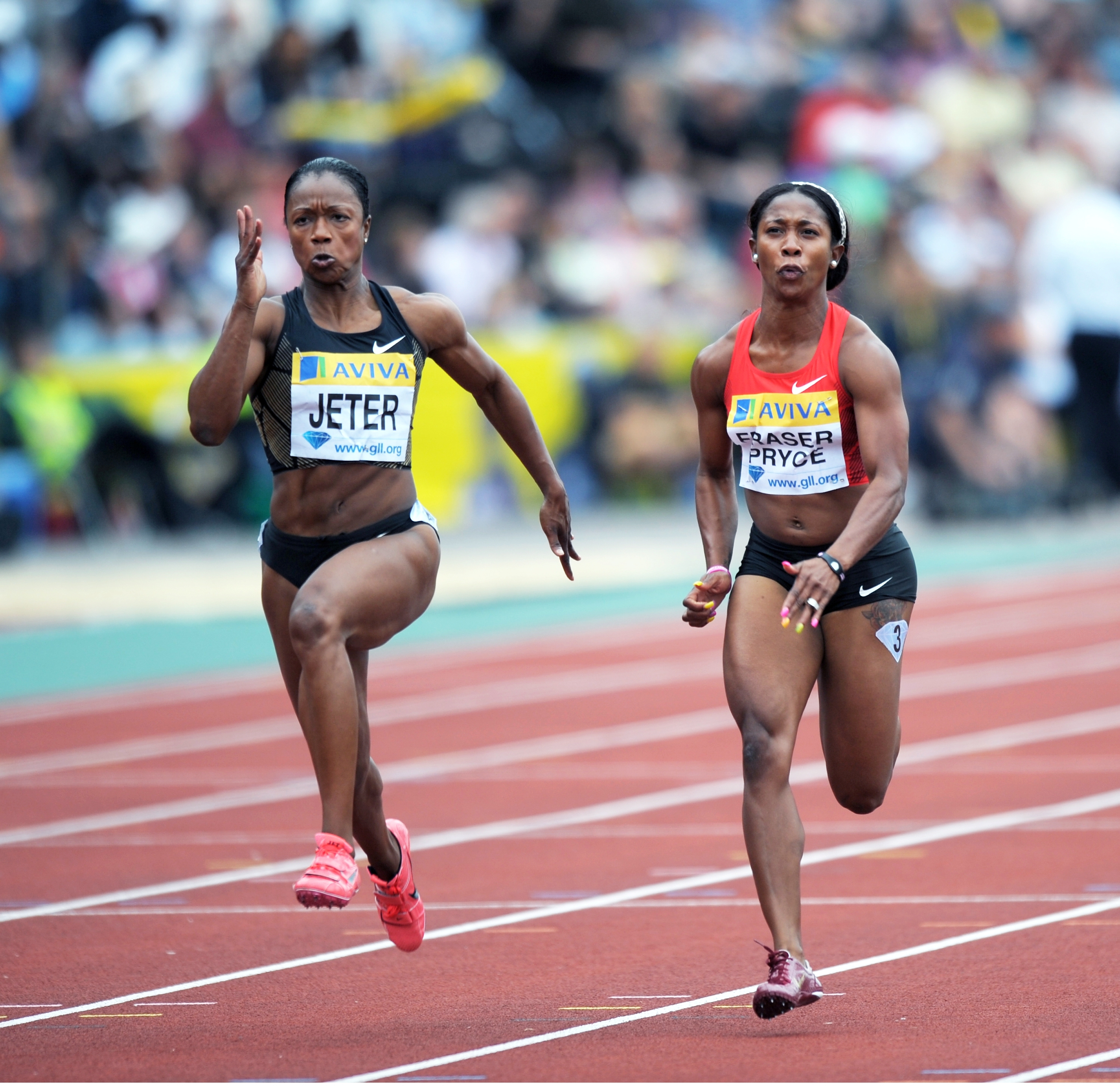 Jeter and Fraser-Pryce.JPG